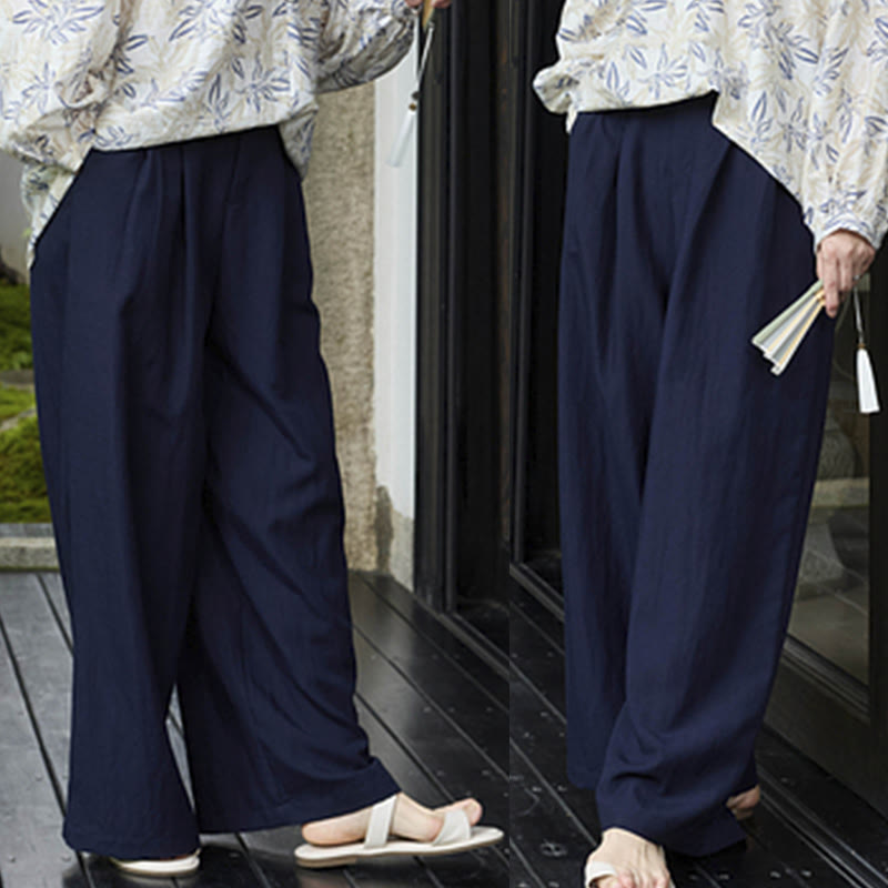Pantalones tobilleros lisos Buddha Stones para mujer con bolsillos para adultos mayores - image 31