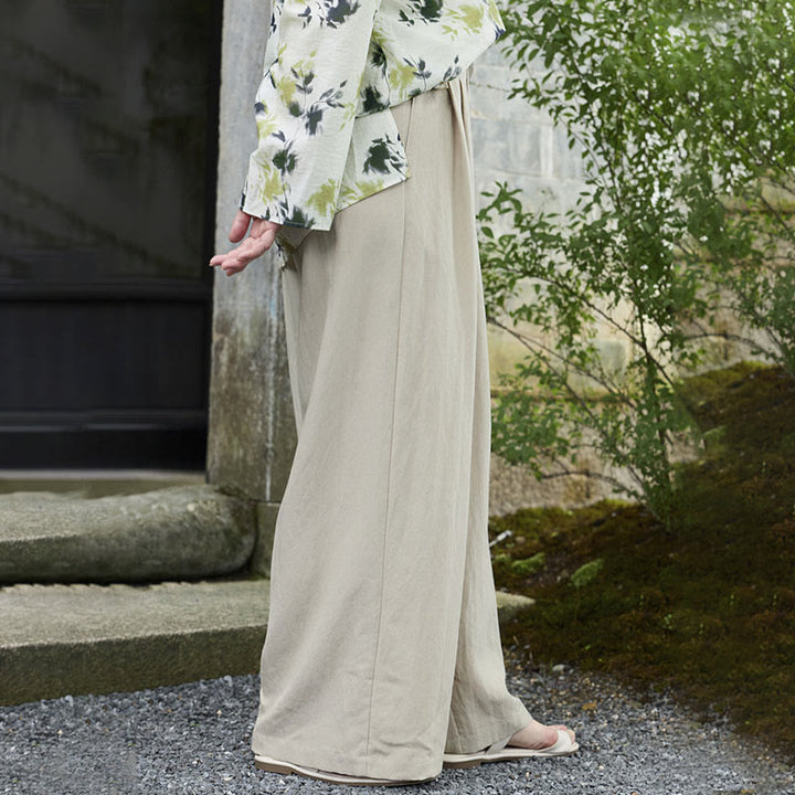 Pantalones tobilleros lisos Buddha Stones para mujer con bolsillos para adultos mayores - image 3