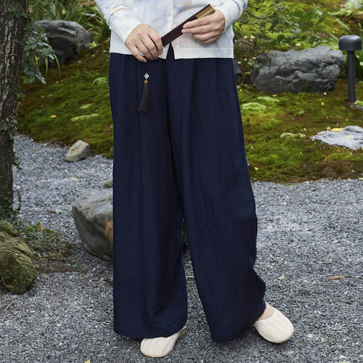 Pantalones tobilleros lisos Buddha Stones para mujer con bolsillos para adultos mayores - image 25