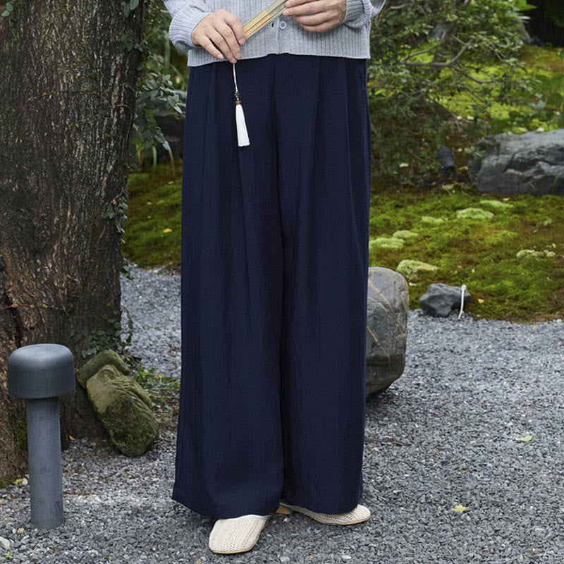 Pantalones tobilleros lisos Buddha Stones para mujer con bolsillos para adultos mayores - image 29