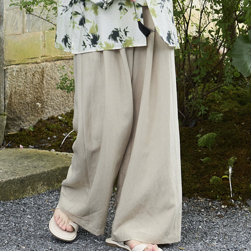 Pantalones tobilleros lisos Buddha Stones para mujer con bolsillos para adultos mayores - image 9