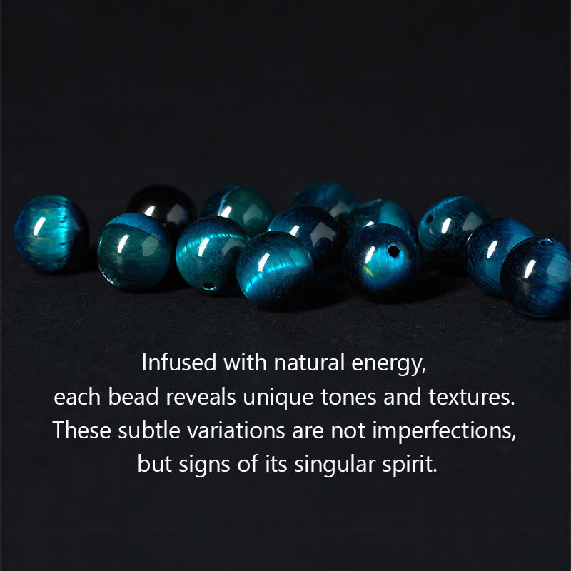 Buddha Stones con tres caras, obsidiana, ojo de tigre, brillo plateado y Om Mani Padme Hum - image 7