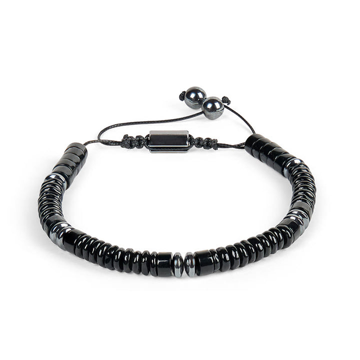 Pulsera de cuerda de fuerza con Buddha Stones, obsidiana negra pequeña, aventurina verde, jaspe gris, ojo de tigre - image 11