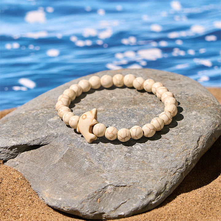 Pulsera de equilibrio espiritual con delfín y piedras naturales de Buddha Stones - image 6