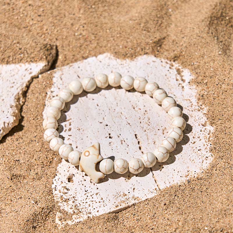 Pulsera de equilibrio espiritual con delfín y piedras naturales de Buddha Stones - image 5
