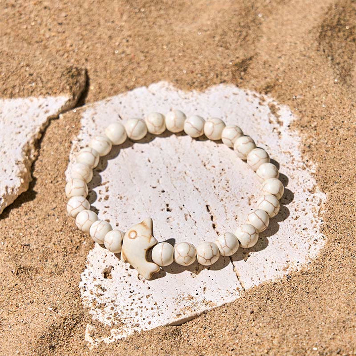 Pulsera de equilibrio espiritual con delfín y piedras naturales de Buddha Stones - image 5
