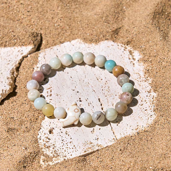 Pulsera de equilibrio espiritual con delfín y piedras naturales de Buddha Stones - image 9