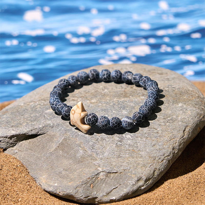 Pulsera de equilibrio espiritual con delfín y piedras naturales de Buddha Stones - image 14