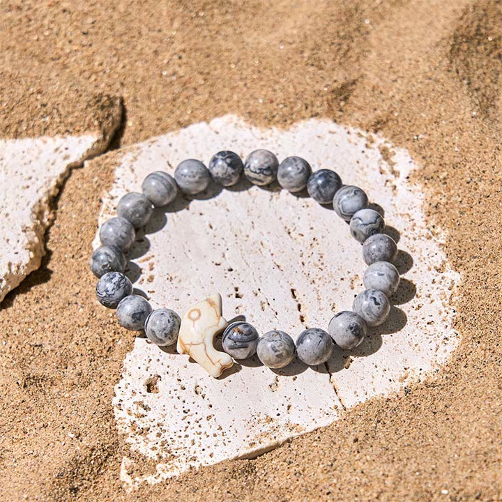 Pulsera de equilibrio espiritual con delfín y piedras naturales de Buddha Stones - image 17