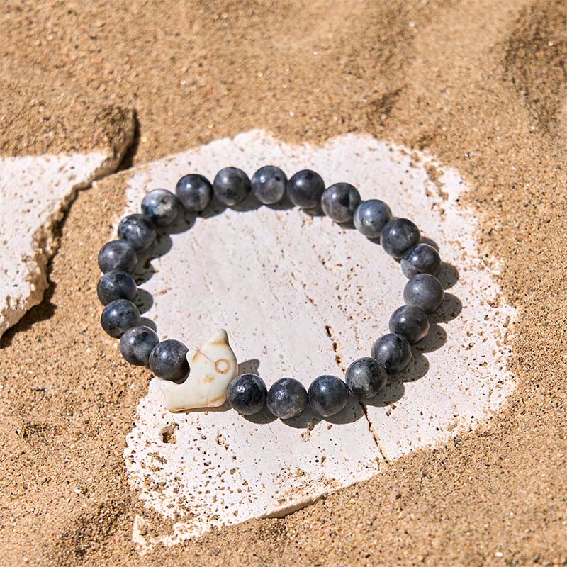 Pulsera de equilibrio espiritual con delfín y piedras naturales de Buddha Stones - image 21