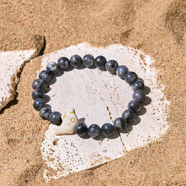 Pulsera de equilibrio espiritual con delfín y piedras naturales de Buddha Stones - image 21