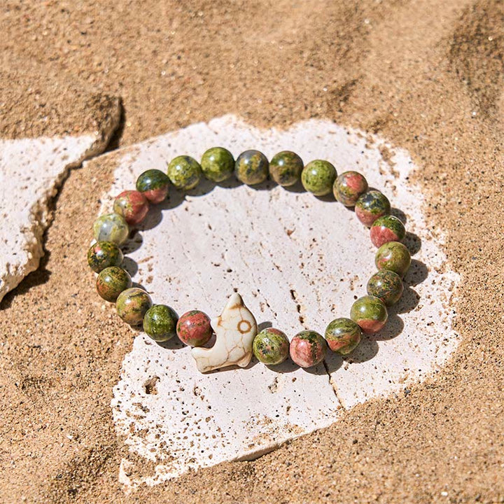 Pulsera de equilibrio espiritual con delfín y piedras naturales de Buddha Stones - image 25