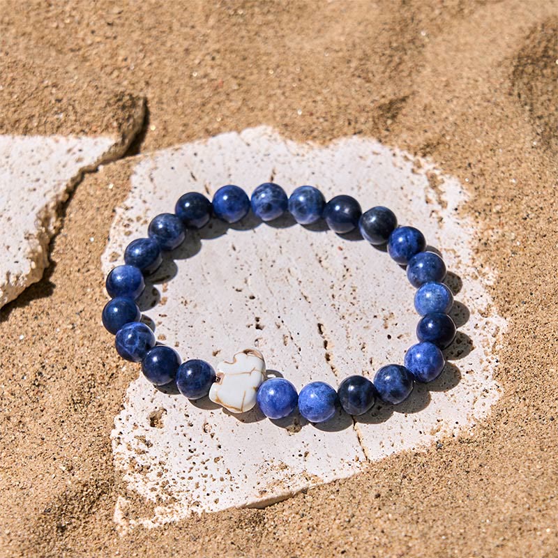 Pulsera de elefante de fuerza espiritual con Buddha Stones y varias piedras naturales - image 1