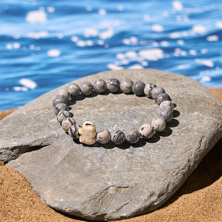 Pulsera de elefante de fuerza espiritual con Buddha Stones y varias piedras naturales - image 23