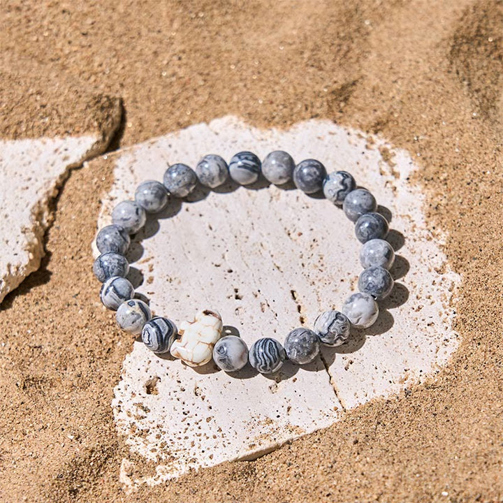 Pulsera de elefante de fuerza espiritual con Buddha Stones y varias piedras naturales - image 22