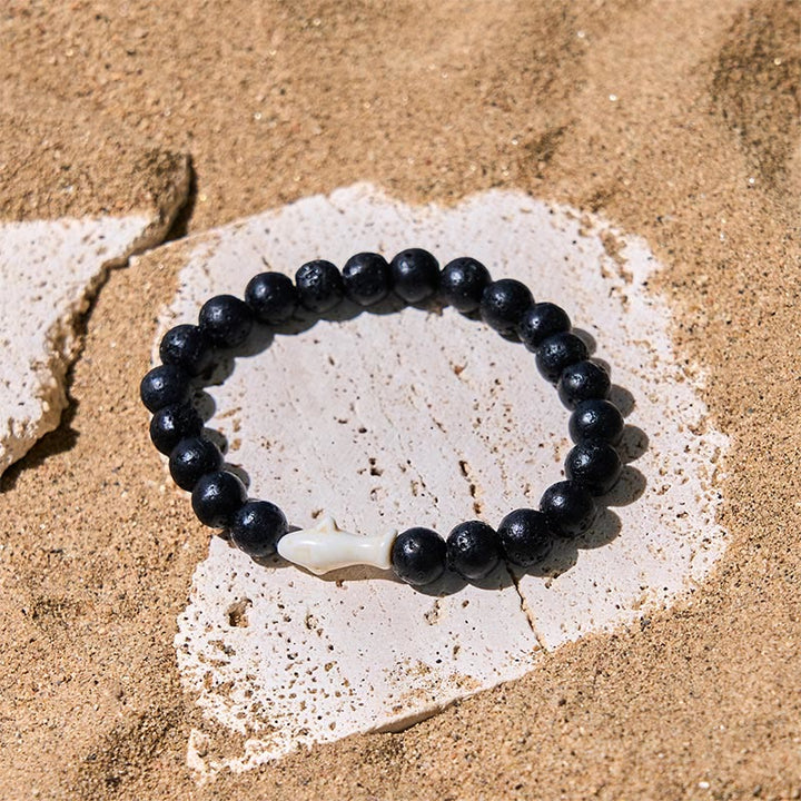 Pulsera de la sabiduría del tiburón con piedra de ágata natural de Buddha Stones - image 16