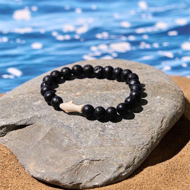 Pulsera de la sabiduría del tiburón con piedra de ágata natural de Buddha Stones - image 17
