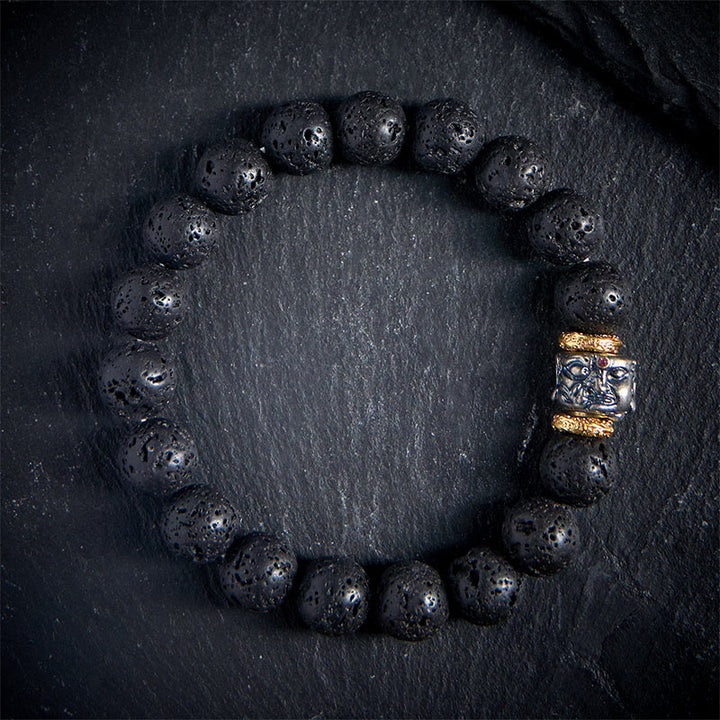 Pulsera de soporte con cara de Buddha Stones - 20 centímetros - image 0