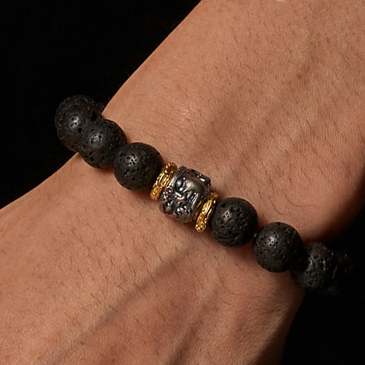 Pulsera de soporte con cara de Buddha Stones - image 2