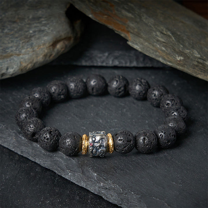 Pulsera de soporte con cara de Buddha Stones - image 1