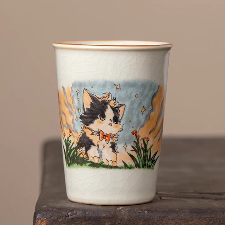 Taza de té de kung fu con forma de gato y Buddha Stones - Gato 7,5 cm x 10,2 cm x 265 ml - image 8