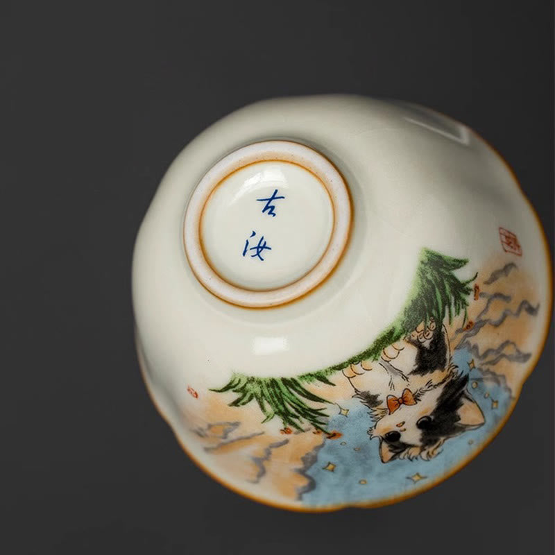 Taza de té de kung fu con forma de gato y Buddha Stones - image 3
