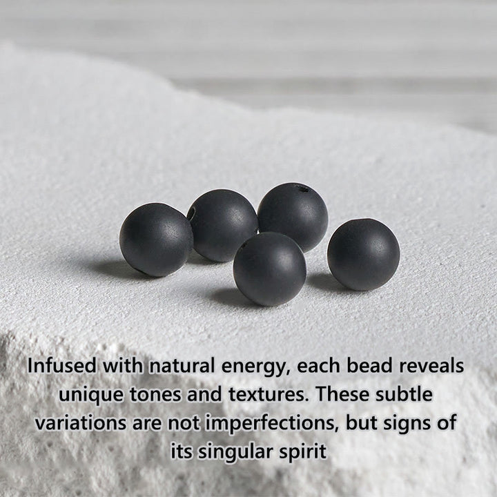 Pulsera de la fortuna con Buddha Stones de ónix negro esmerilado natural y piedra de lava cuadrada - image 7