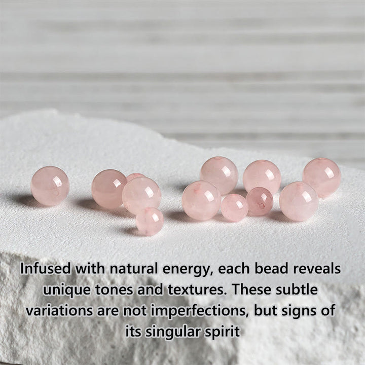 Pulsera relajante de cristal rosa natural con diseño de loto en plata de ley 925 con Buddha Stones - image 14
