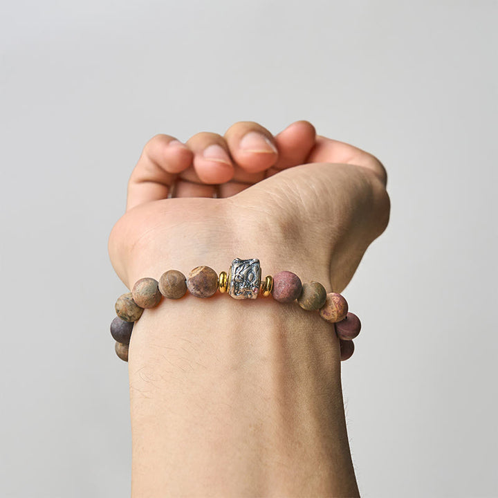 Pulsera energética con cara de Buddha Stones - image 5