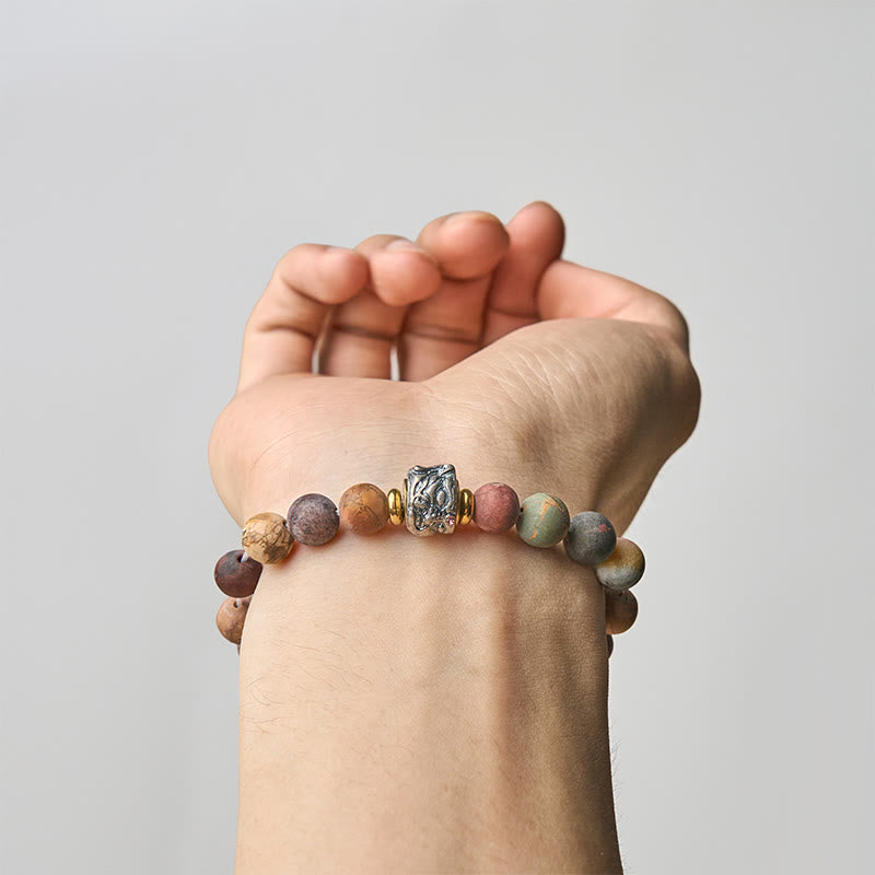 Pulsera energética con cara de Buddha Stones - image 4