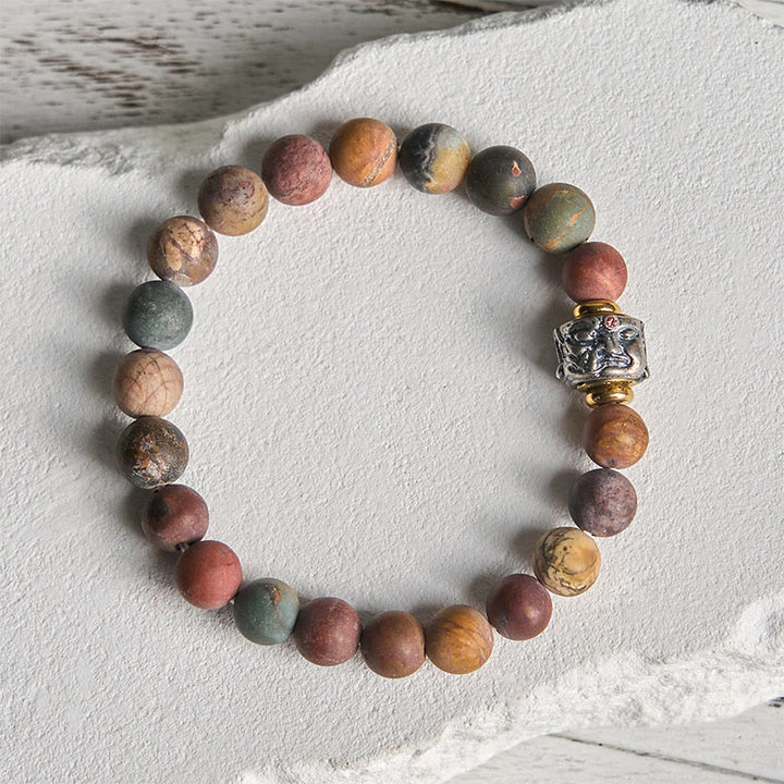 Pulsera energética con cara de Buddha Stones - 20 centímetros - image 0