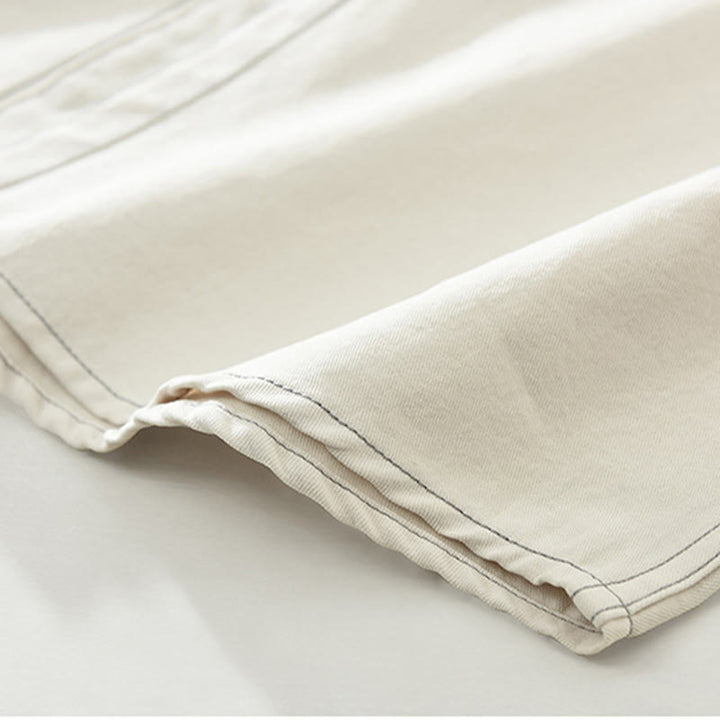 Camisa lisa de manga larga con botones y bolsillos de Buddha Stones Commute para hombre - image 13