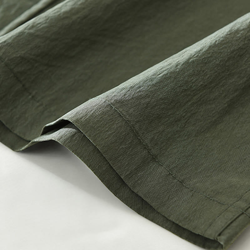 Camisa de hombre de manga larga con botones y diseño sencillo con bolsillos , de Buddha Stones Daily - image 12