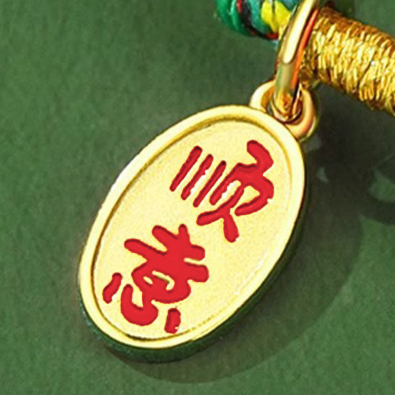 Pulsera de cuerda colorida de plata de ley 925 con Buddha Stones, hecha a mano, con hebilla de paz y jade para la prosperidad. - image 15