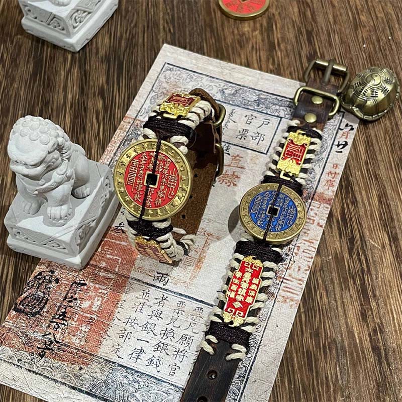 Pulsera de cuero con correa de reloj de Buddha Stones, montaña, fantasmas, gastar dinero y poder  - image 4