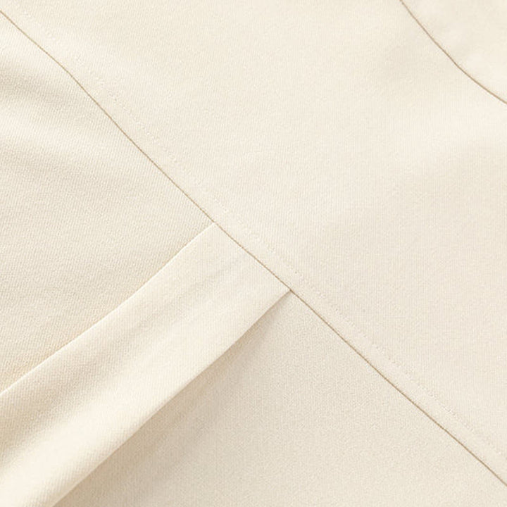 Camisas de hombre con diseño de medio botón oculto y manga larga con estampado de Buddha Stones en color liso y caída - image 5