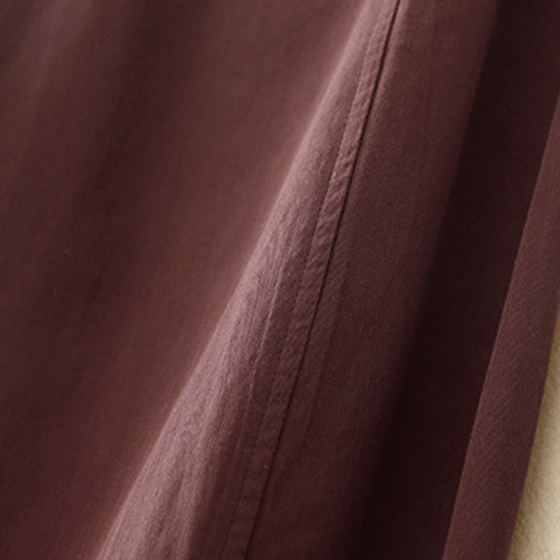 Pantalones harén de algodón para mujer con bolsillos, de largo 7-8, con estampado Buddha Stones - image 8