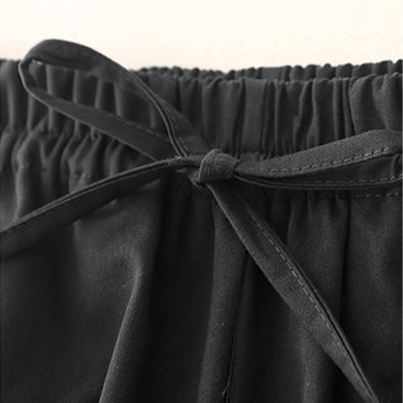 Pantalones harén de algodón para mujer con bolsillos, de largo 7-8, con estampado Buddha Stones - image 14