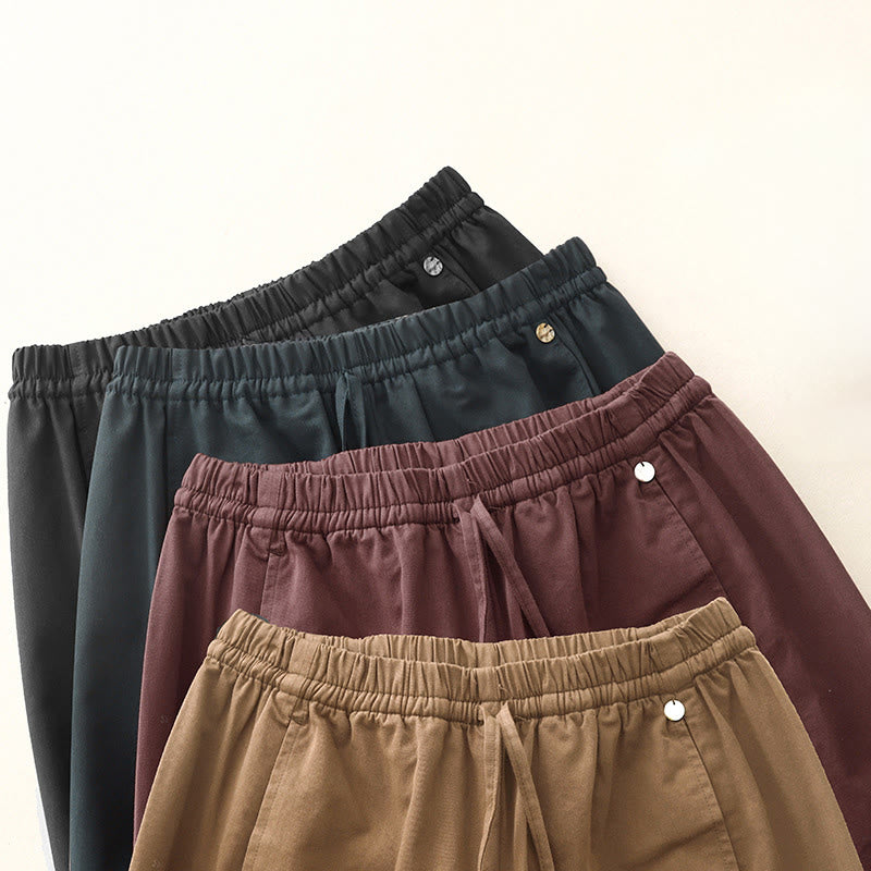 Pantalones harén de algodón para mujer con bolsillos, de largo 7-8, con estampado Buddha Stones - image 22