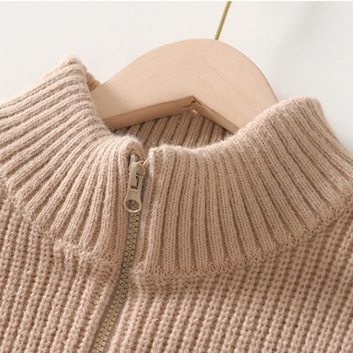 Chaqueta de punto con cremallera de color liso de invierno Buddha Stones para hombre, de algodón, de manga larga y con bolsillos - image 14