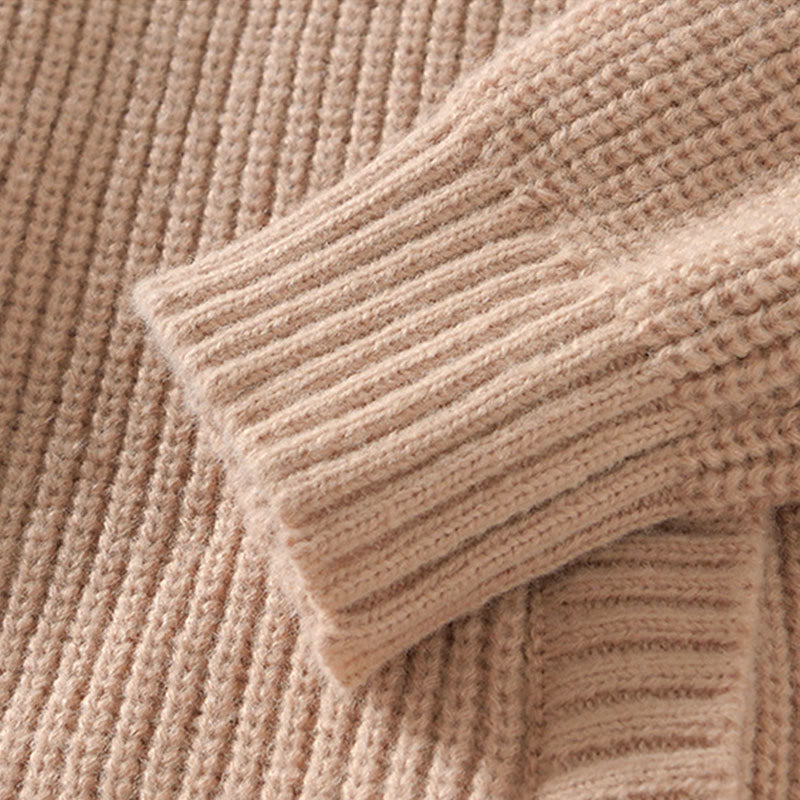 Chaqueta de punto con cremallera de color liso de invierno Buddha Stones para hombre, de algodón, de manga larga y con bolsillos - image 15