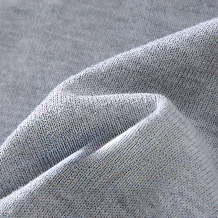 Suéter de manga larga para hombre, de algodón, con cuello en V, color liso y diseño sencillo, con Buddha Stones - image 3