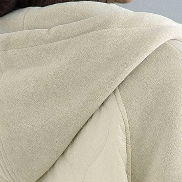 Chaqueta de algodón con capucha, manga larga y bolsillos para mujer de Buddha Stones - image 6