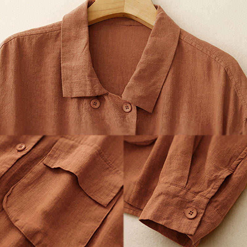 Chaqueta de algodón de manga larga para mujer con diseño de Buddha Stones y bolsillos, cruzada y con estampado de piedras de Buda. - image 8