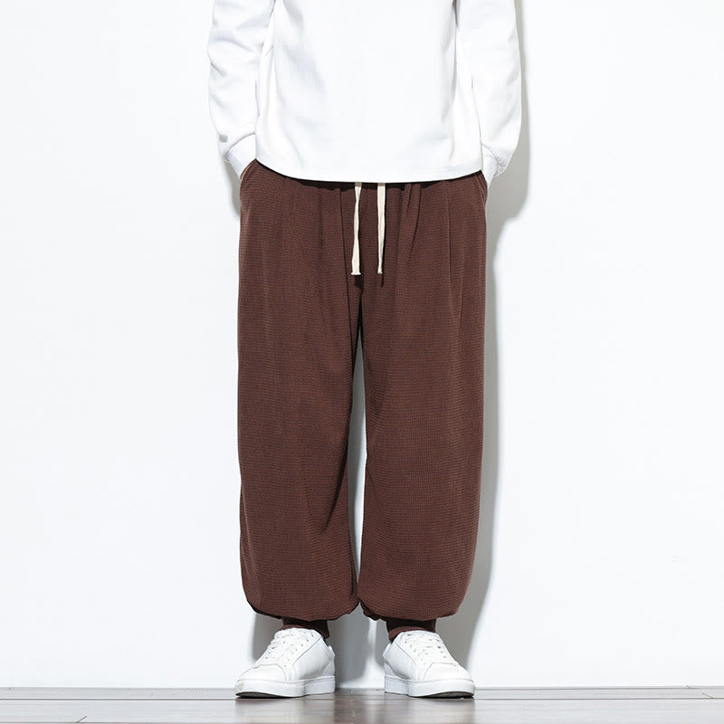 Pantalones de Buddha Stones y bolsillos. - Marrón silla de montar - US/UK/AU46, EU56 (5XL) - image 56