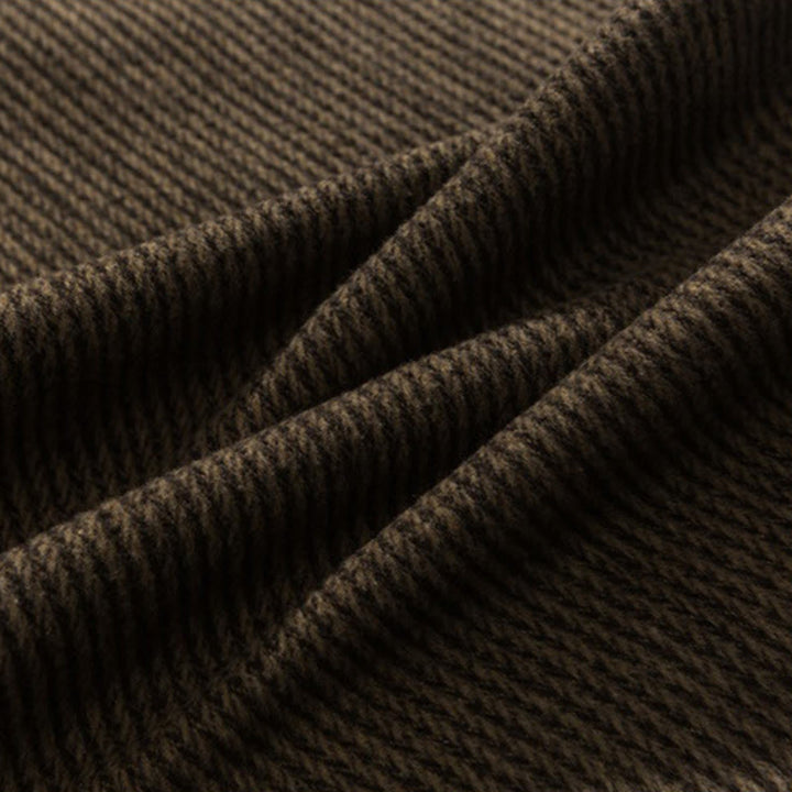Pantalones de algodón de pierna ancha con bolsillos y diseño de cordón de color liso para hombre de Buddha Stones Daily - image 24