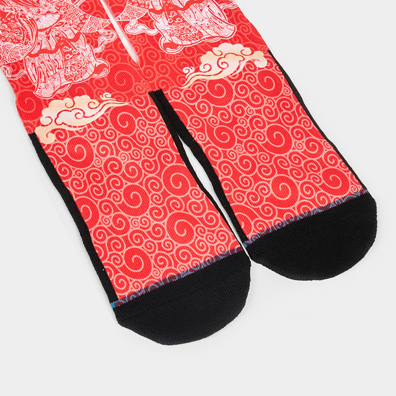 Calcetines unisex con diseño de Buddha Stones auspiciosas, informales, con piedras, dios de la riqueza - image 3