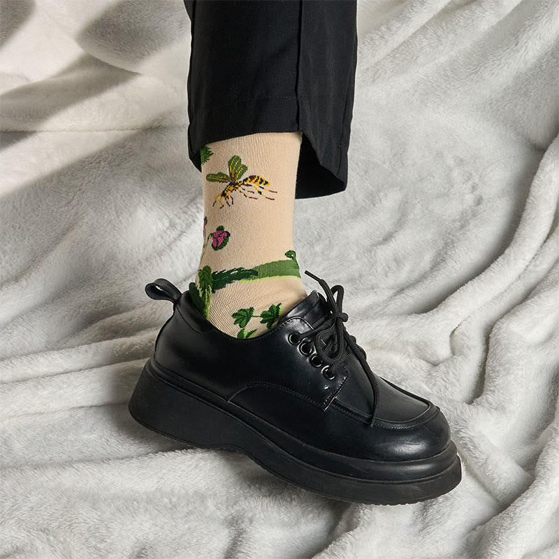 Calcetines unisex de algodón con diseño de Buddha Stones - image 3