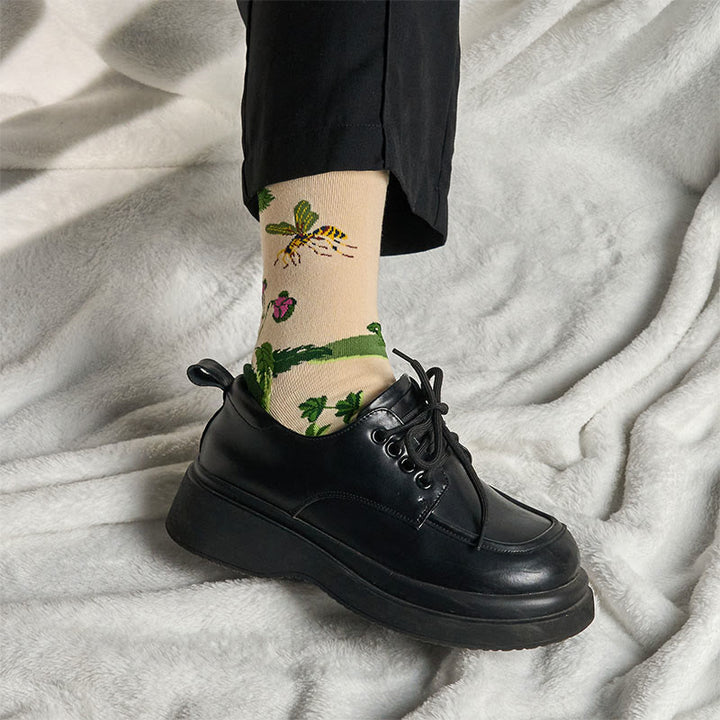Calcetines unisex de algodón con diseño de Buddha Stones - image 3
