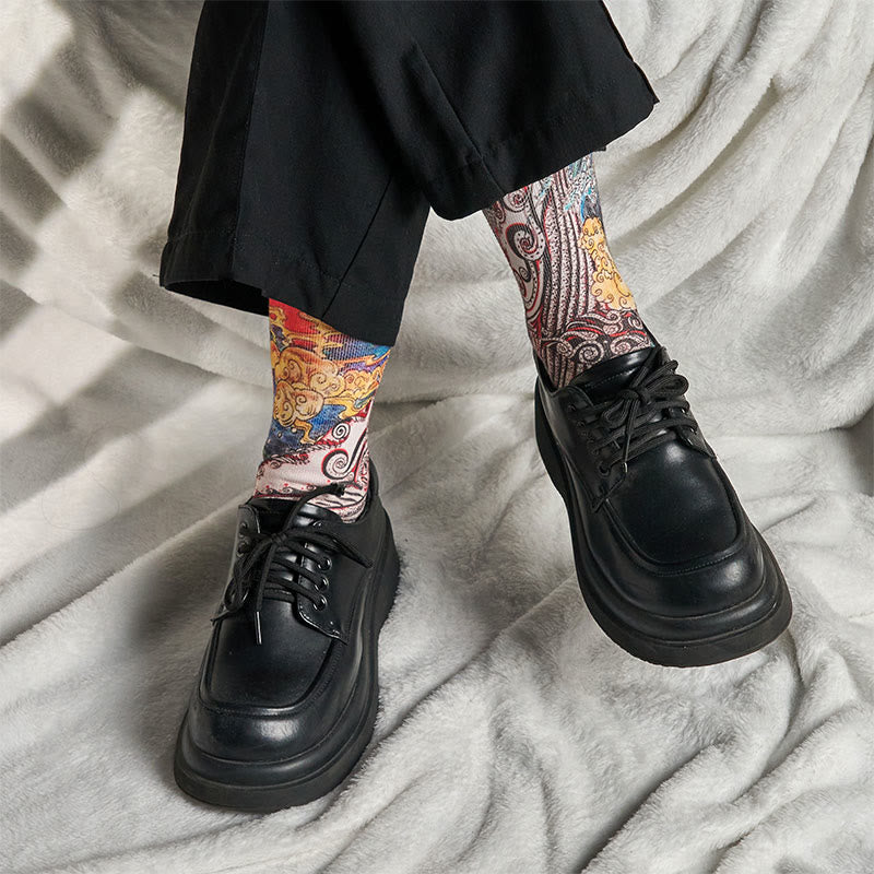 Calcetines unisex con diseño de Buddha Stones , olas y atardecer, para hombre y mujer - image 7
